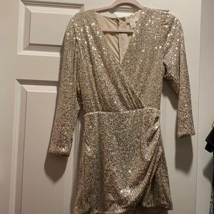 H&M shiny dress